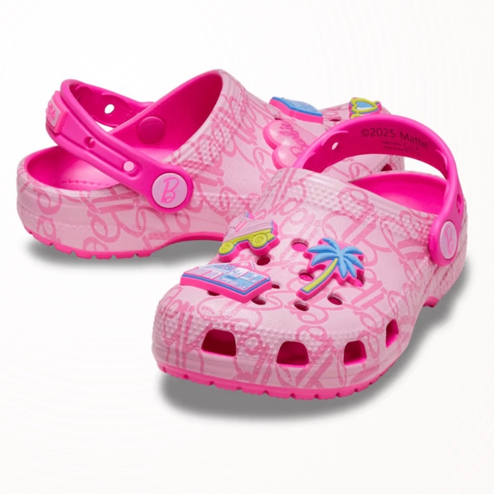 Barbie Pink toddler crocs brand new